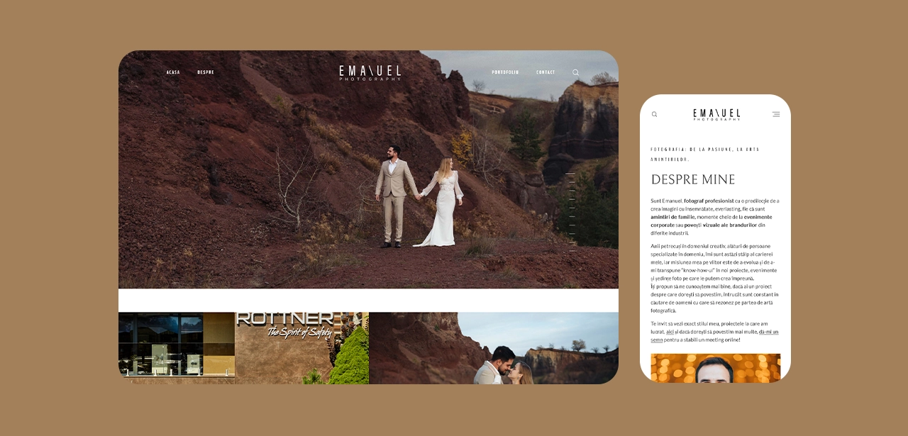 WebSite Prezentare Emanuel Dobranel