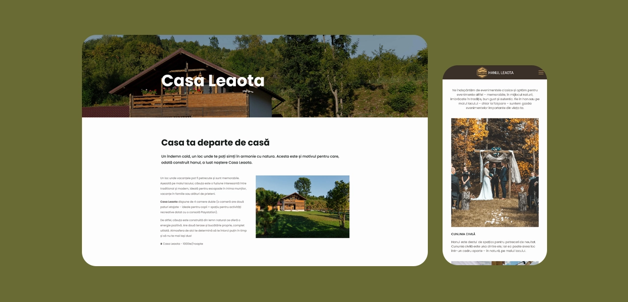 WebSite Prezentare Hanul Leaota